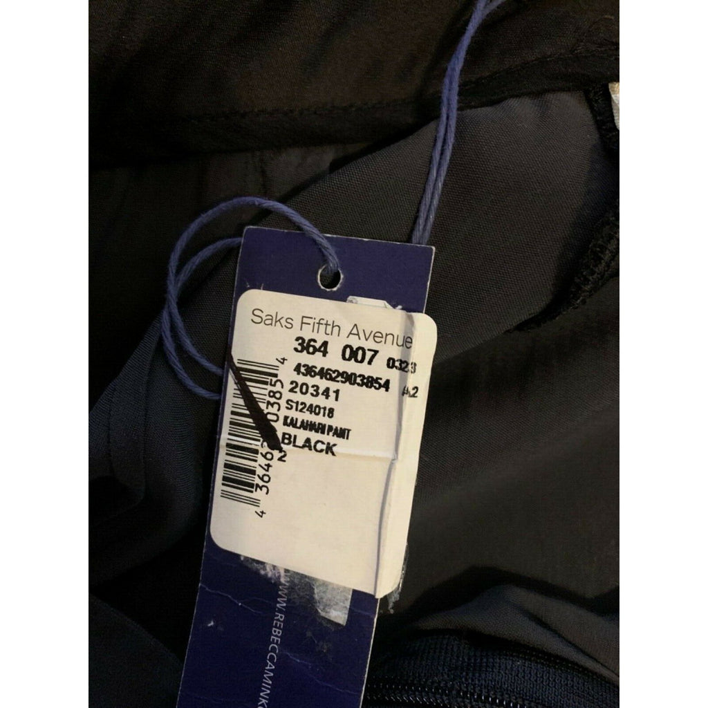 REBECCA MINKOFF 2 Silk Kalahari dress pants black wrap style slacks trousers-Clothing, Shoes & Accessories:Women:Women's Clothing:Pants-Rebecca Minkoff-Jenifers Designer Closet
