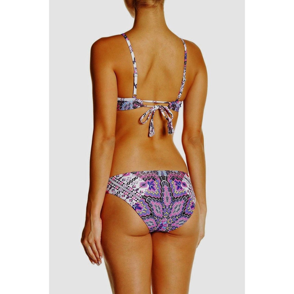 RED CARTER South Beach L designer swimsuit bikini rose $177 hi-neck strappy-Clothing, Shoes & Accessories:Women's Clothing:Swimwear-RED CARTER-Large-Multi-Jenifers Designer Closet