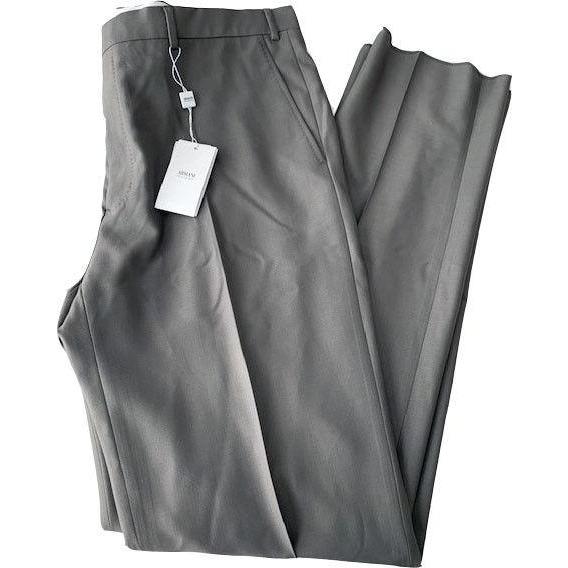GIORGIO ARMANI Collezioni US-40 IT-56 pants slacks trousers un-hemmed men's-Clothing, Shoes & Accessories:Men's Clothing:Pants-Giorgio Armani Collezioni-IT 56/ US 40-Mushroom taupe-Jenifers Designer Closet