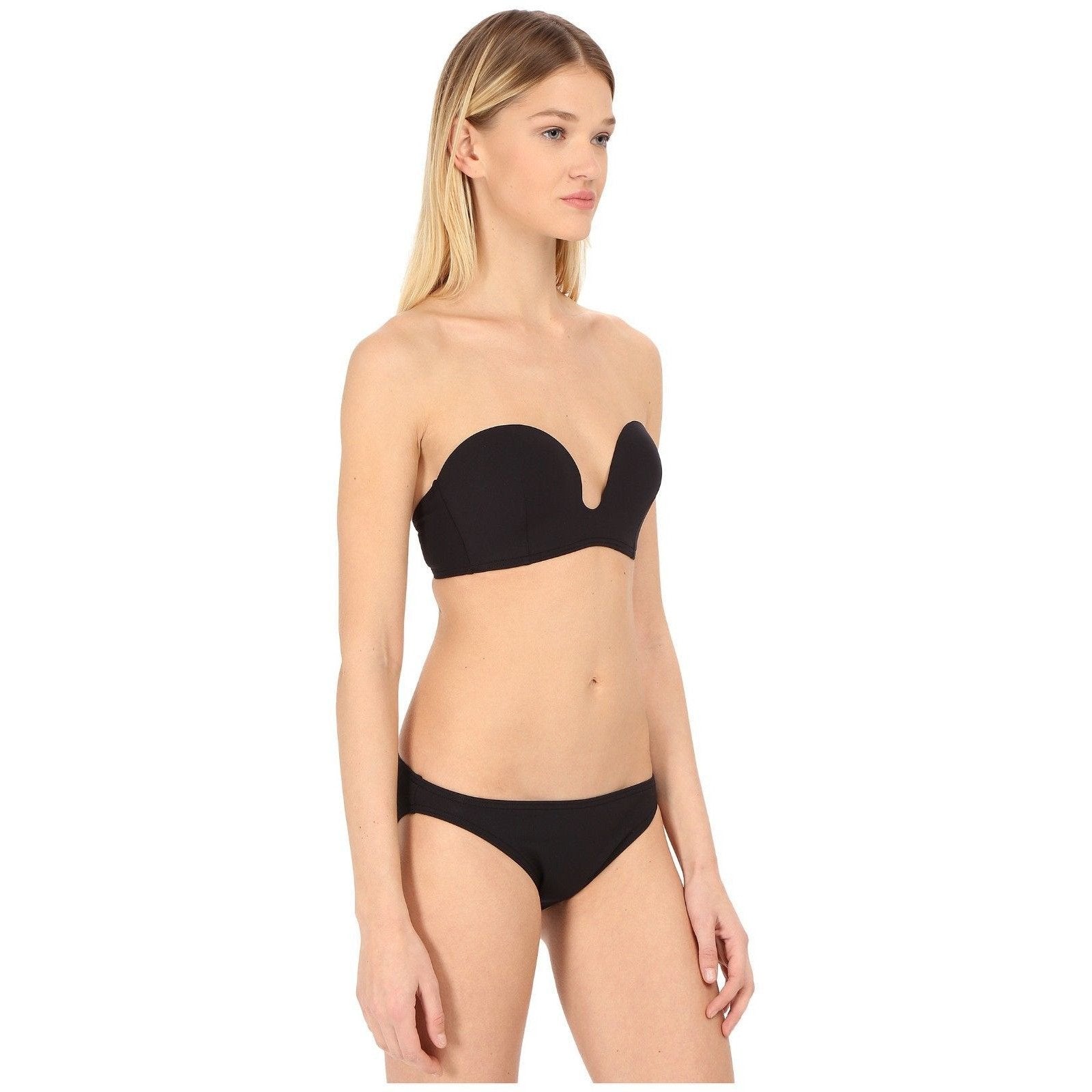 PROENZA SCHOULER S molded-cup bikini swimsuit black $425 two piece-Clothing, Shoes & Accessories:Women's Clothing:Swimwear-Proenza Schouler-Small-Black-Jenifers Designer Closet