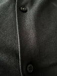 THEORY Men's XXL 2XL long sleeve shirt pima pique button up charcoal gray