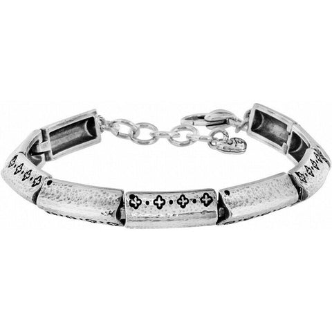 BRIGHTON Infinite silver bracelet designer chain ladies beads beaded - Jenifers Designer Closet