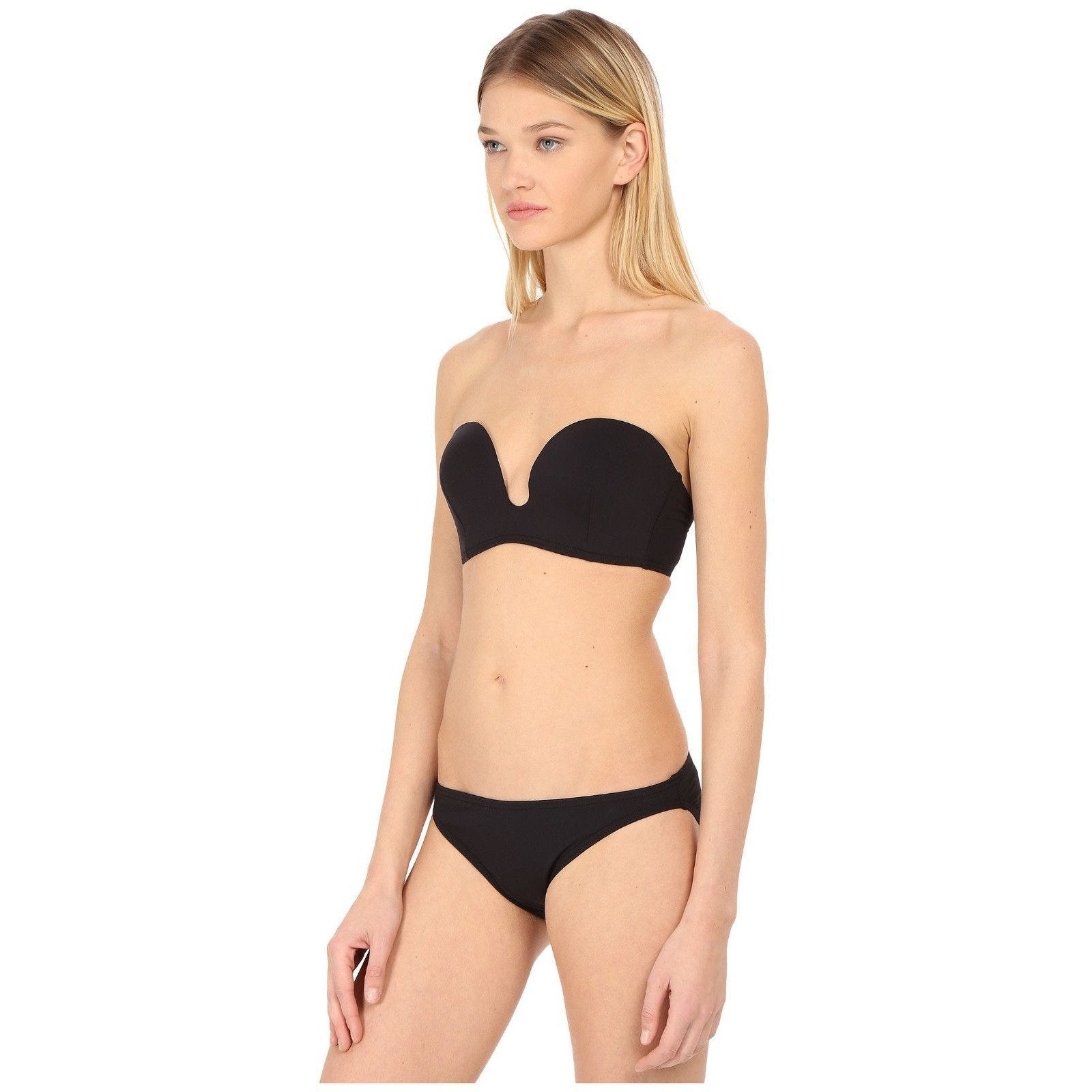 PROENZA SCHOULER S molded-cup bikini swimsuit black $425 two piece-Clothing, Shoes & Accessories:Women's Clothing:Swimwear-Proenza Schouler-Small-Black-Jenifers Designer Closet