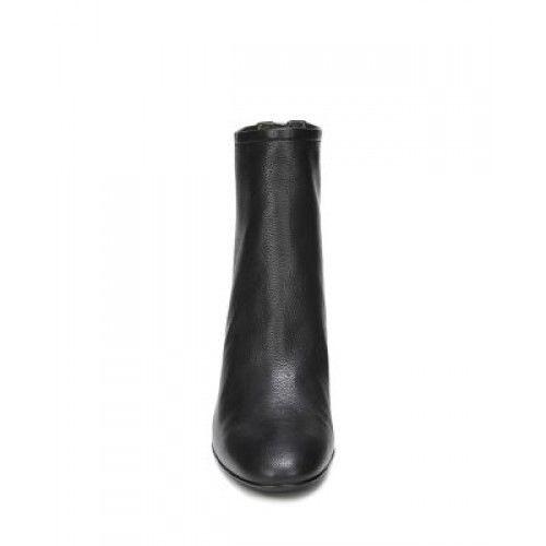 VIA SPIGA Italy Booties Boots 35 5 smooth leather heels shoes zipper heel-Clothing, Shoes & Accessories:Women's Shoes:Boots-Via Spiga-35-Black-Jenifers Designer Closet
