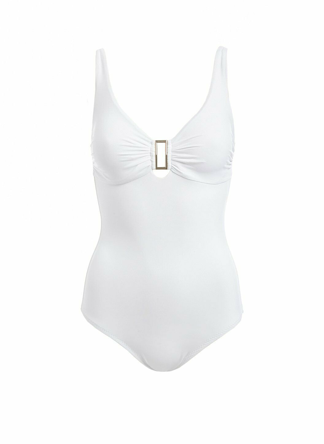 MELISSA ODABASH white one piece swimsuit underwire for support