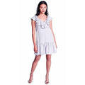 NWT REBECCA TAYLOR 2 ruffled linen dress lavender $395 church wedding career-Clothing, Shoes & Accessories:Women:Women's Clothing:Dresses-Rebecca Taylor-Jenifers Designer Closet