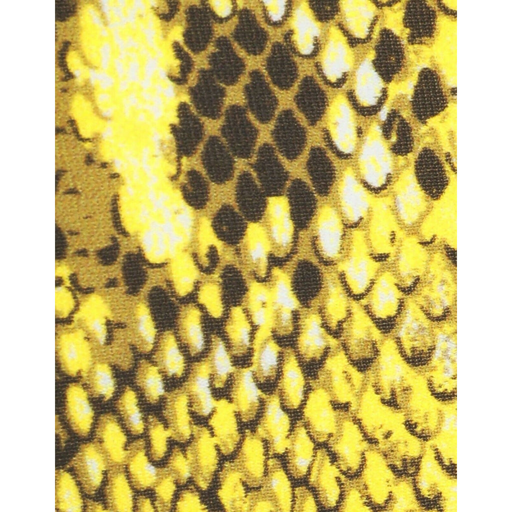 MELISSA ODABASH 38 2 swimsuit 1pc one-shoulder snake yellow reptile - Jenifers Designer Closet