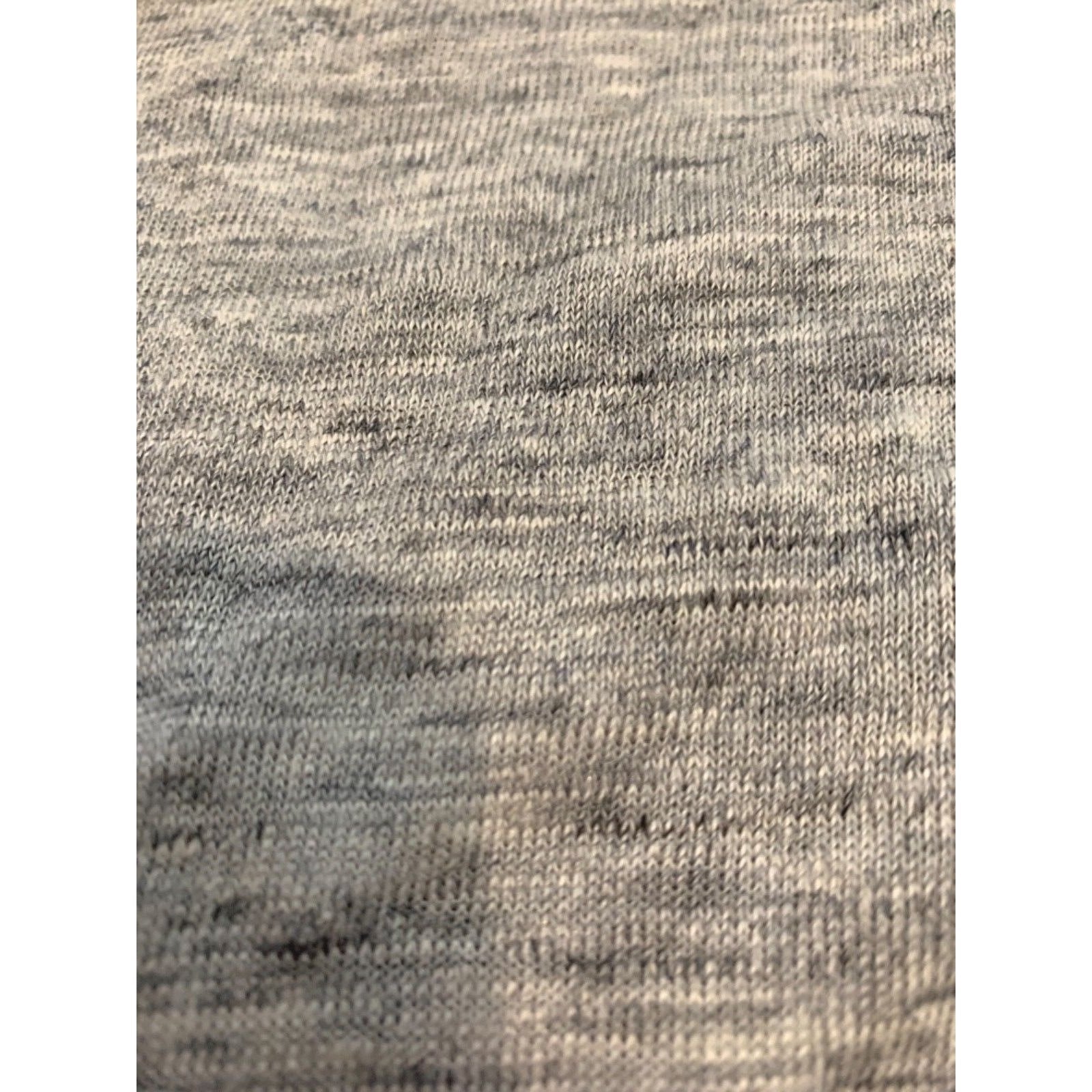 REBECCA TAYLOR M one-shoulder top tank shirt grey melange linen jersey $150-Clothing, Shoes & Accessories:Women's Clothing:Tops-Rebecca Taylor-Medium-Grey Melange-Jenifers Designer Closet