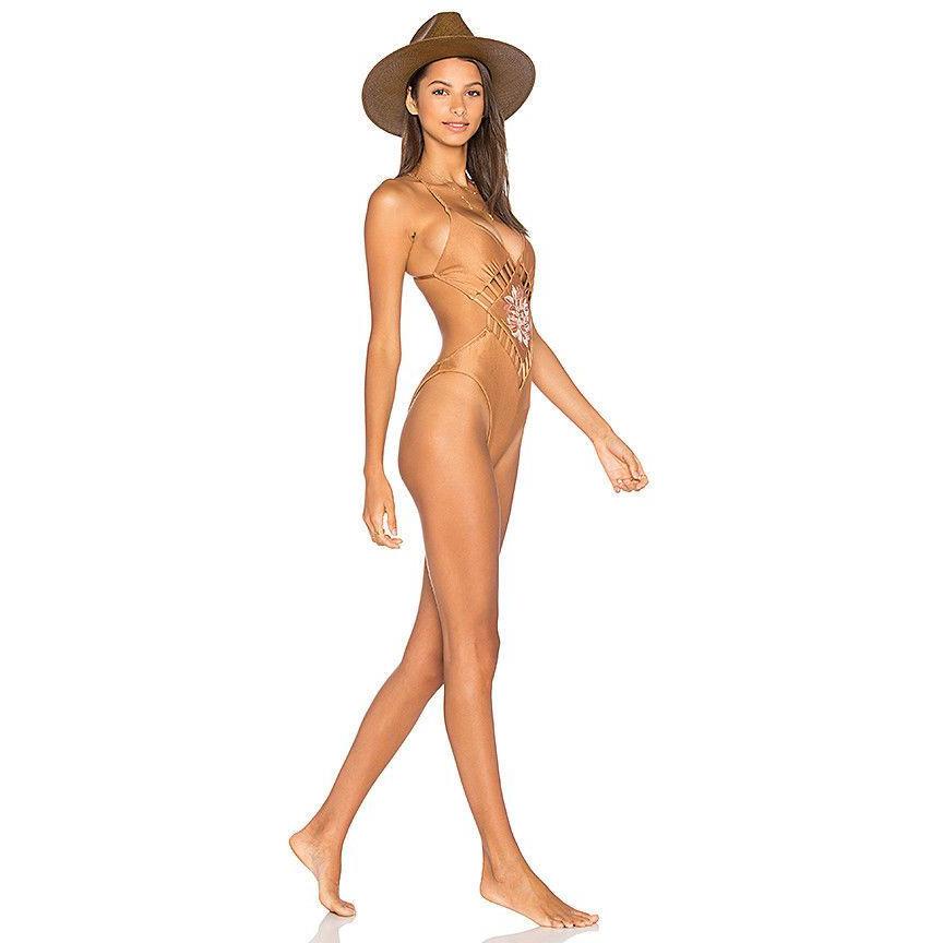 ALESSANDRA swimsuit Maldives one piece monokini copper-Clothing, Shoes & Accessories:Women's Clothing:Swimwear-Ale by Alessandra-Large-Copper-Jenifers Designer Closet