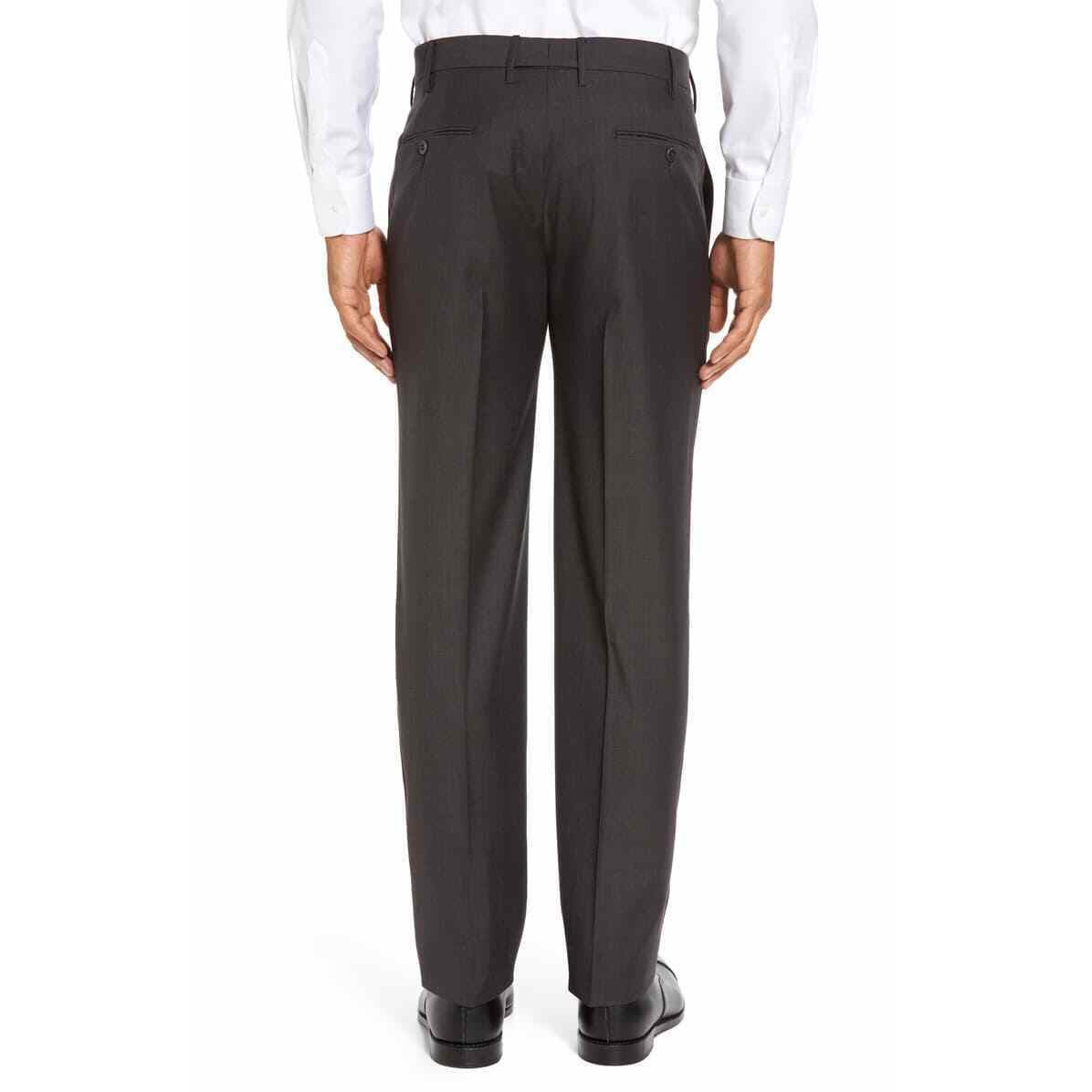 ZANELLA 32 Dk Brown wool dress pants trousers Italy $375 David slacks men's-Clothing, Shoes & Accessories:Men:Men's Clothing:Pants-Zanella-32-Brown-Jenifers Designer Closet
