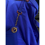 MOEVA London L US-8 swimsuit royal blue formed cups gold chains underwire-Clothing, Shoes & Accessories:Women's Clothing:Swimwear-Moeva London-US-8-Blue-Jenifers Designer Closet