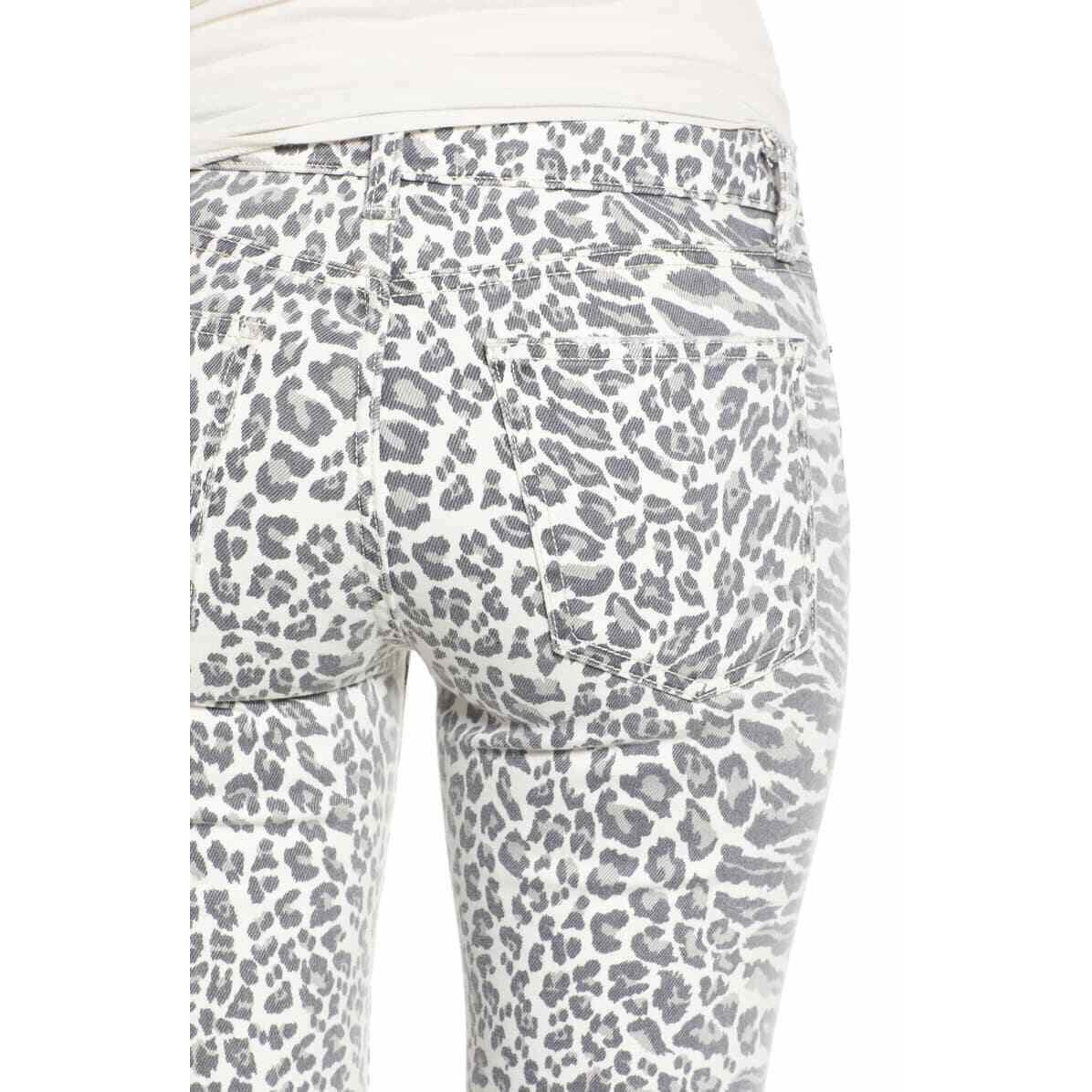 NWT CURRENT ELLIOTT 23 The Stiletto Warped Leopard Jeans skinny jeggings $228-Clothing, Shoes & Accessories:Women's Clothing:Jeans-Current/Elliott-23-Warped-Jenifers Designer Closet