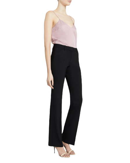THEORY 8 career black dress wool pants slacks trousers ladies stretch $395