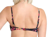 NANETTE LEPORE 10 bikini swimsuit bathing suit floral strappy bandeau 2 pc