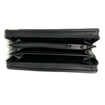TUMI Zip Around Travel Wallet w/Logo RFID Blocking ballistic nylon & leather