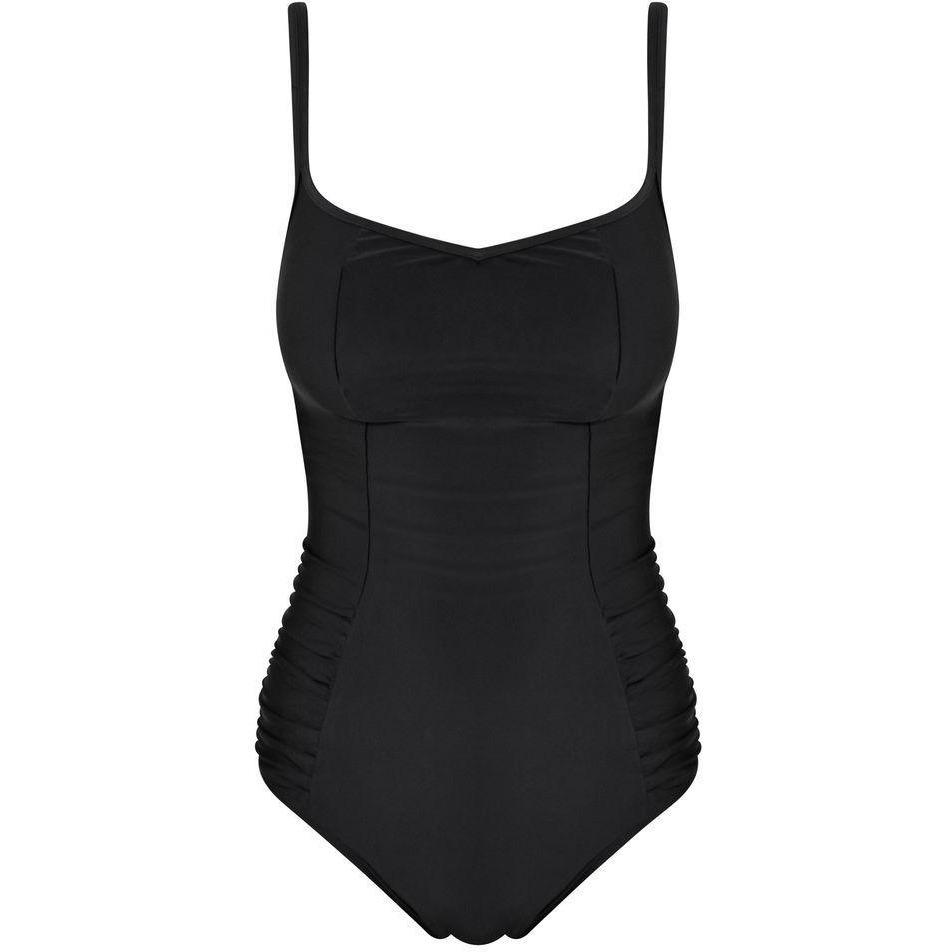 PANACHE Anya 36D bra-sized swimsuit underwire slimming black balconnet-Clothing, Shoes & Accessories:Women's Clothing:Swimwear-Panache-36D-Black-Jenifers Designer Closet