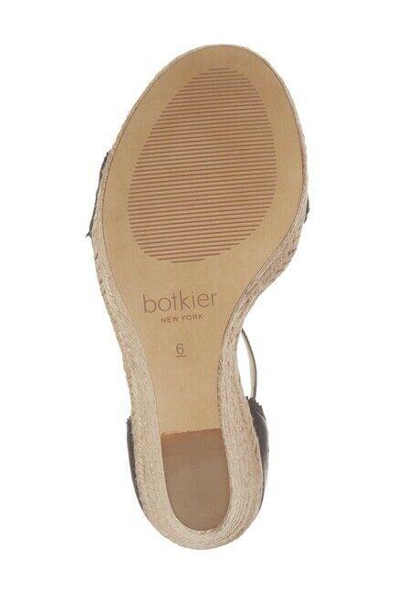 BOTKIER 8.5 leather platform wedge heels espadrilles shoes sandals ankle - Jenifers Designer Closet