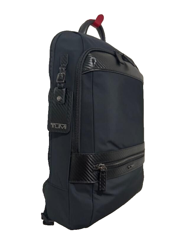 TUMI Monroe Foxwood laptop backpack black carbon fiber travel bag TUMI Monroe Foxwood laptop backpack black carbon fiber travel bag