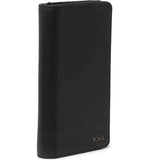 TUMI long wallet smooth leather zip-around travel gusseted organizer unisex