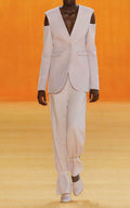SALLY LAPOINTE M pink mauve track pants w/cinched legs All Too Human