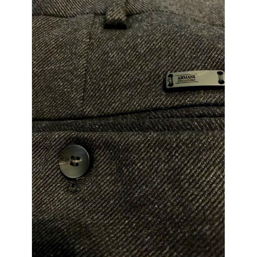 GIORGIO ARMANI Collezioni Black US-40 IT-56 pants slacks trousers men's-Clothing, Shoes & Accessories:Men's Clothing:Pants-Giorgio Armani Collezioni-40/56-Black-Jenifers Designer Closet