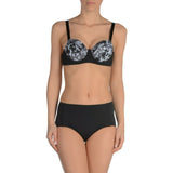 BETH RICHARDS XS 0 2 bikini swimsuit black gray underwire w/ carry bag-Clothing, Shoes & Accessories:Women's Clothing:Swimwear-Beth Richards-Jenifers Designer Closet
