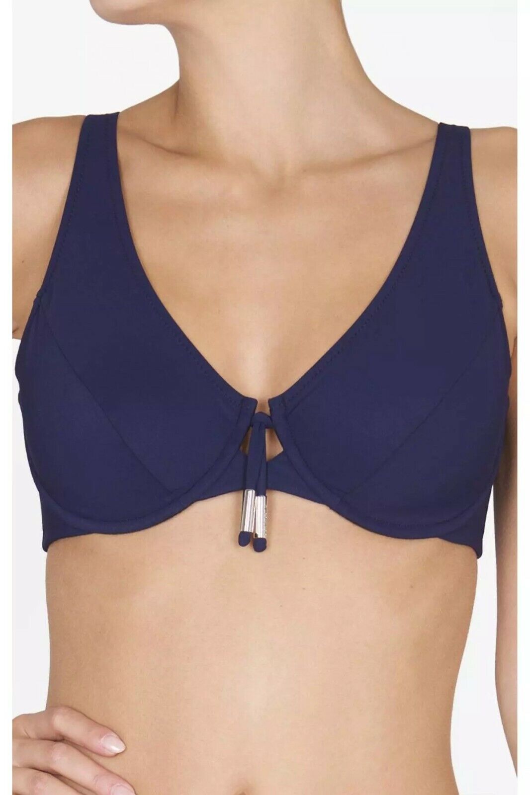 SHAN Swimwear 8 underwire bikini swimsuit 2 Piece marine blue navy