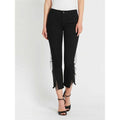 J BRAND 835 Photo Ready 24 skinny jeans organza trim black $278 evening haze-Clothing, Shoes & Accessories:Women:Women's Clothing:Jeans-J Brand-Jenifers Designer Closet