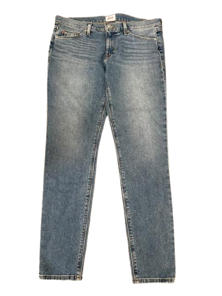 HUDSON Los Angeles 31 Krista super skinny blue jeans denim whiskered faded