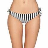 AMUSE SOCIETY M Anthropologie bikini swimsuit striped ruffle off shoulder