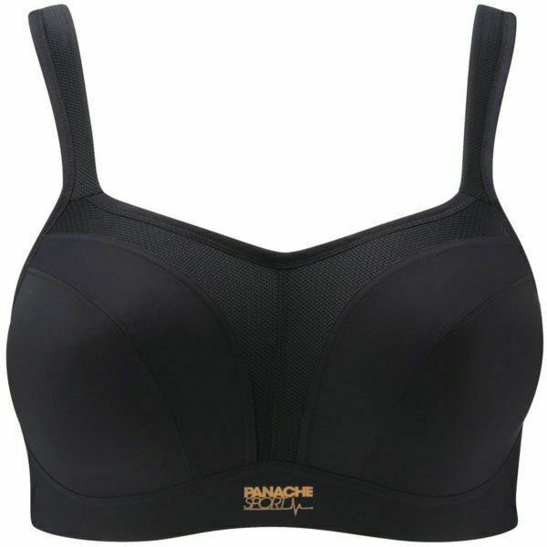 PANACHE 38F Plus high-impact underwire sports bra black 5021 max support