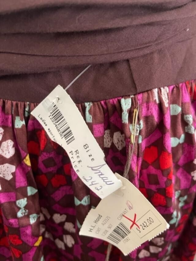 A Common Thread S wrap sash waist skirt Silk Beaded Tie $242 designer career