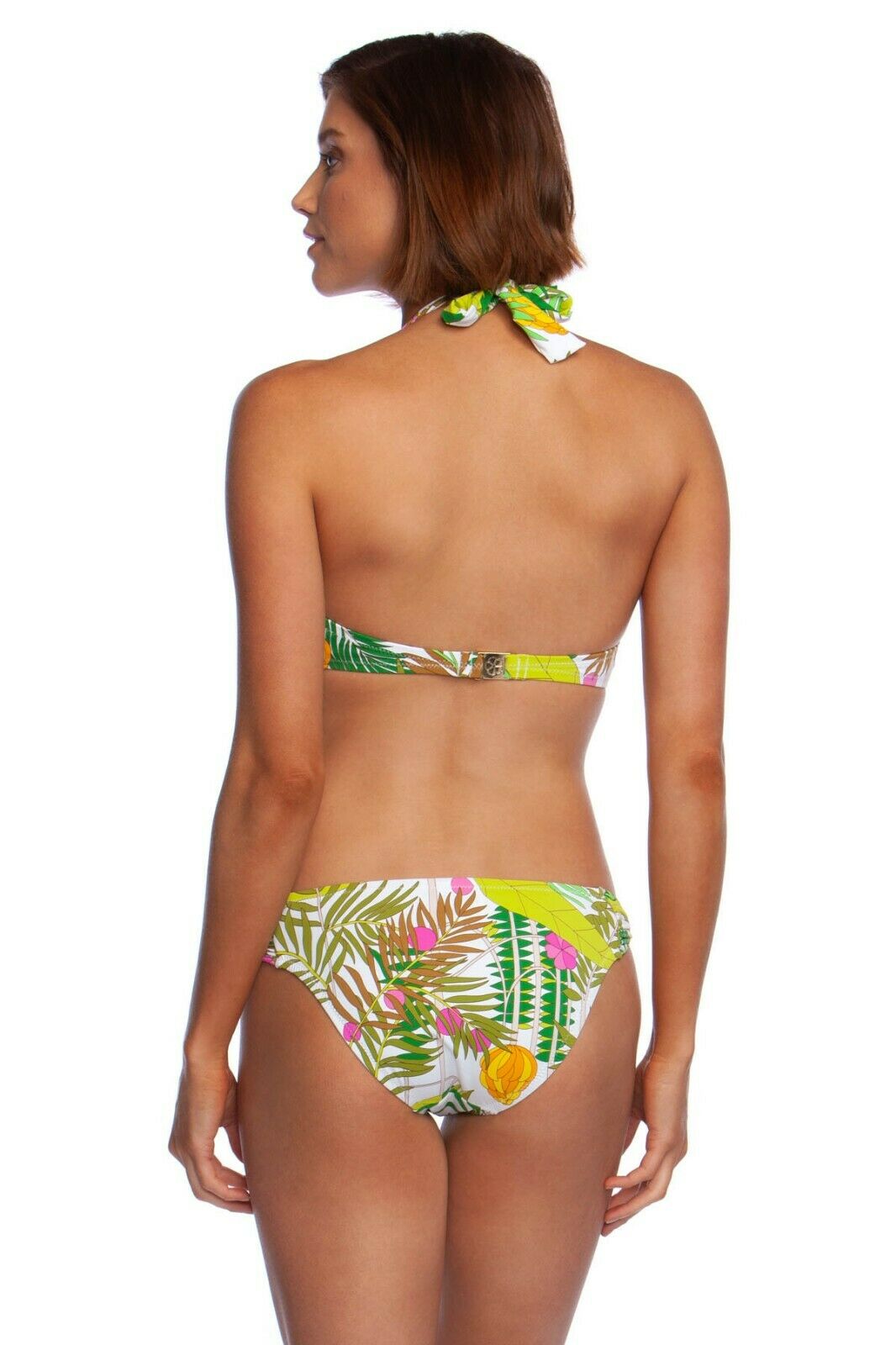 TRINA TURK halter 10 twist 2-piece bikini swimsuit tropical hawaiian banana - Jenifers Designer Closet