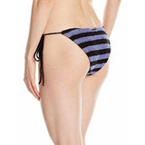 MARA HOFFMAN Swim M crochet bikini bottom only navy purple $150 swimsuit-Clothing, Shoes & Accessories:Women's Clothing:Swimwear-Mara Hoffman-Medium-Multi-Jenifers Designer Closet