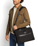 TUMI ALPHA 3 Portfolio Briefcase carry-on Business bag Black