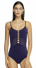 JETS by Jessika Allen Australia parallels one piece swimsuit indigo