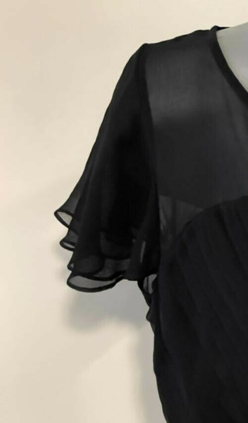 KAY UNGER New York 14 100% SILK evening formal top cocktail party luxe