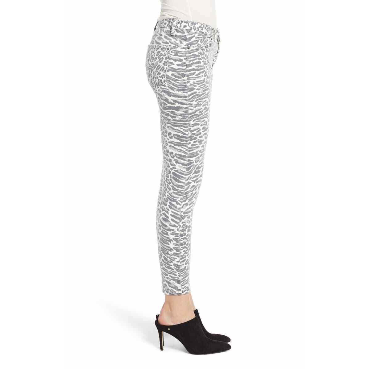 NWT CURRENT ELLIOTT 23 The Stiletto Warped Leopard Jeans skinny jeggings $228-Clothing, Shoes & Accessories:Women's Clothing:Jeans-Current/Elliott-23-Warped-Jenifers Designer Closet