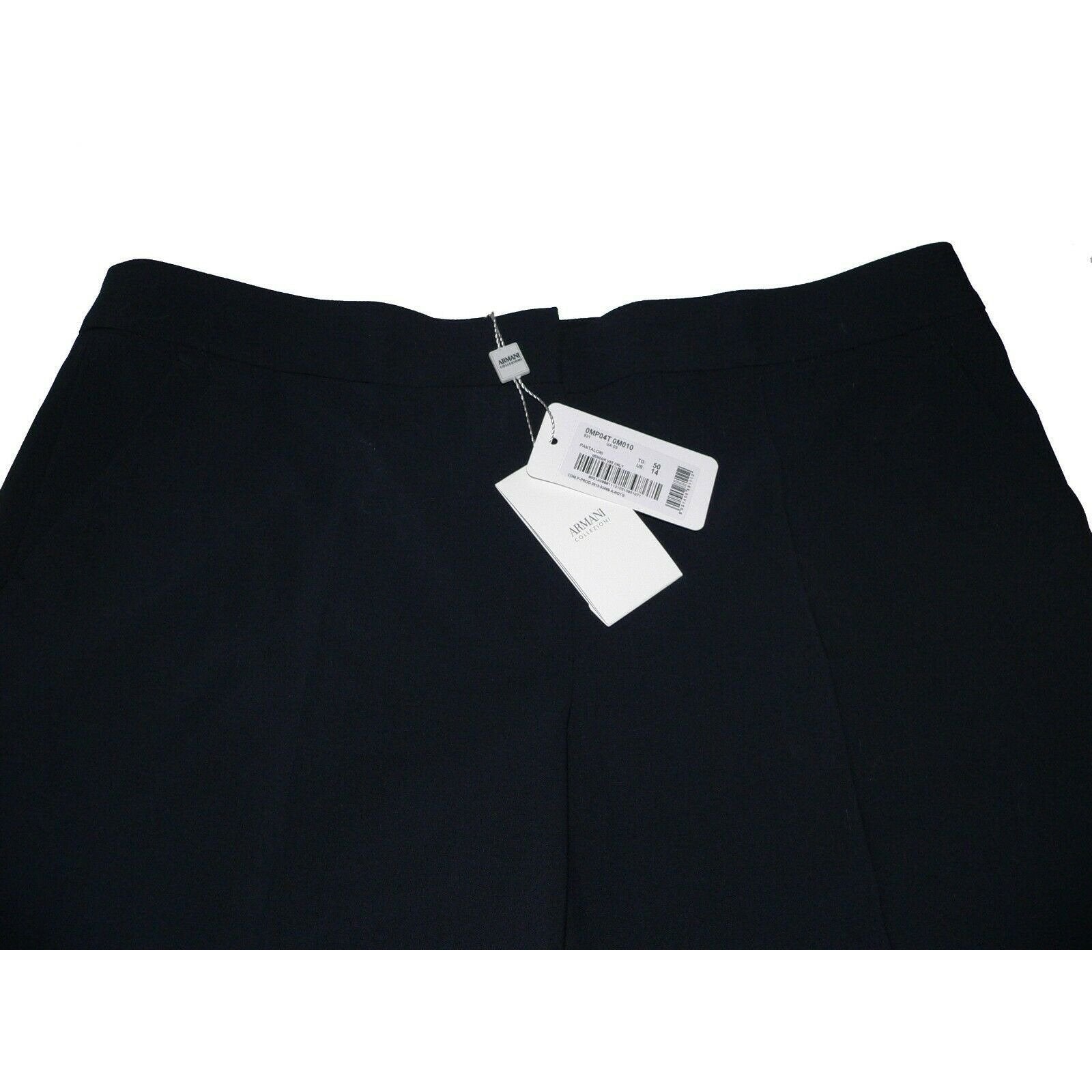 GIORGIO ARMANI COLLEZIONI Size 14 50 wool wide leg career pants slacks-Clothing, Shoes & Accessories:Women:Women's Clothing:Pants-Armani Collezioni-Jenifers Designer Closet