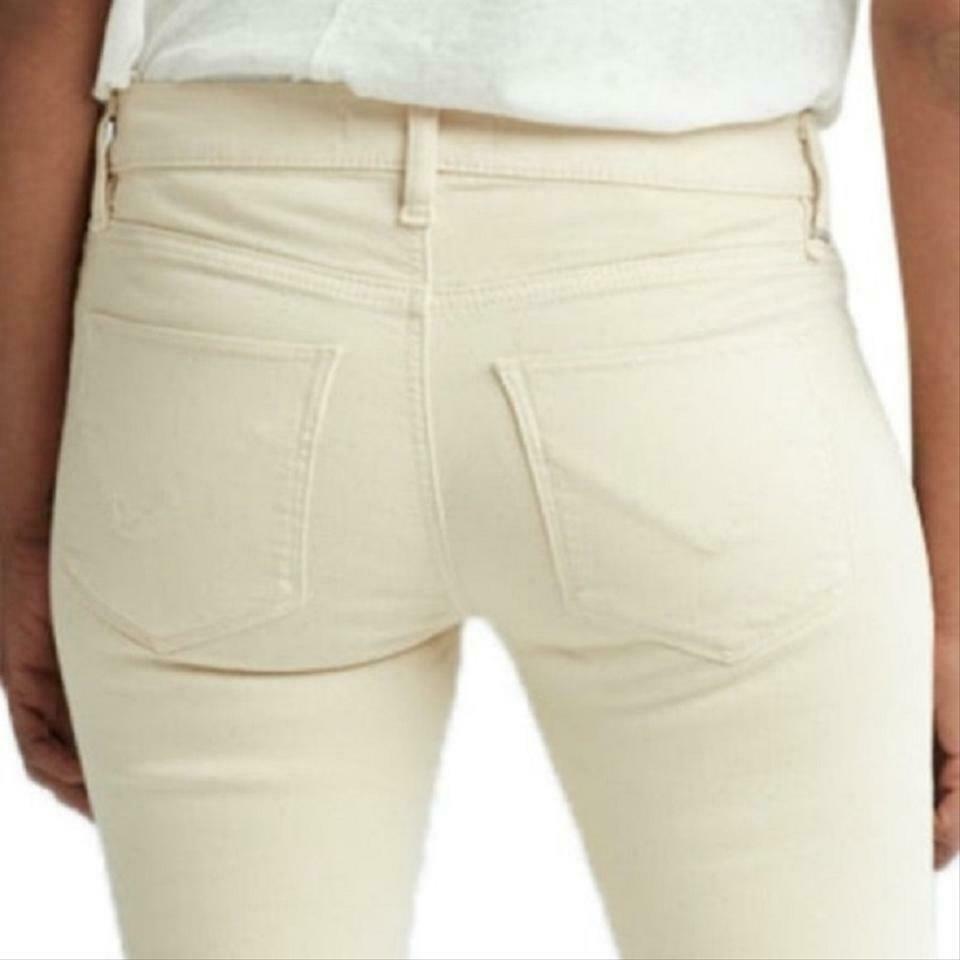 HUDSON Jeans 30 skinny fawn beige Tally cropped pants mid-rise - Jenifers Designer Closet