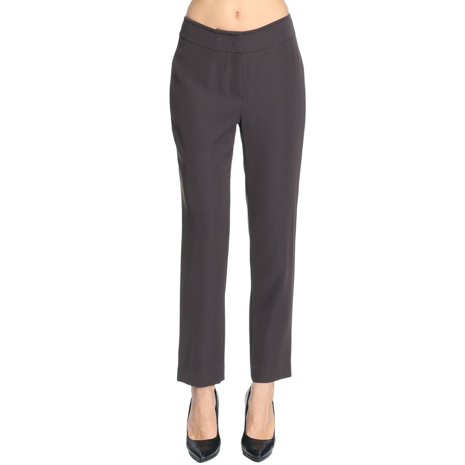 GIORGIO ARMANI COLLEZIONI 50/14 pants trousers slacks career $495 retail-Clothing, Shoes & Accessories:Women's Clothing:Pants-Armani Collezioni-14/50-Gray-Jenifers Designer Closet