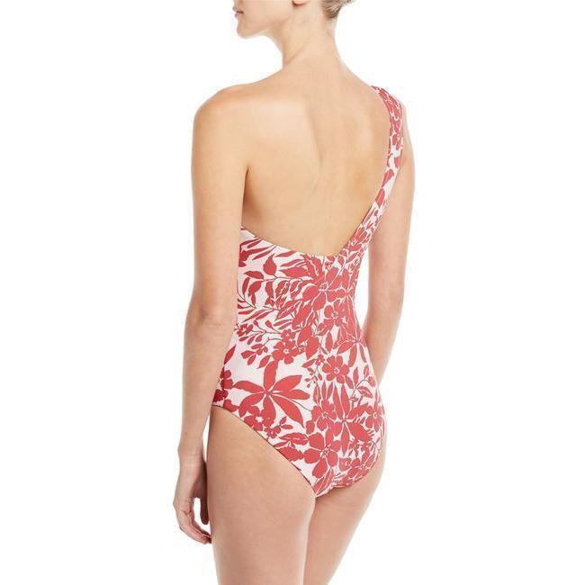 RED CARTER M One Shoulder off-shoulder maillot swimsuit 1 piece floral-Clothing, Shoes & Accessories:Women's Clothing:Swimwear-Red Carter-Medium-Multi-Jenifers Designer Closet