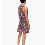 KATE SPADE SM beach swimsuit cover up dress floral $150 black pink smocked-Clothing, Shoes & Accessories:Women's Clothing:Swimwear-Kate Spade New York-Small-Black/pink-Jenifers Designer Closet