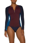HELEN JON XS rash guard island surf shirt swimsuit top UPF 50 sunscreen