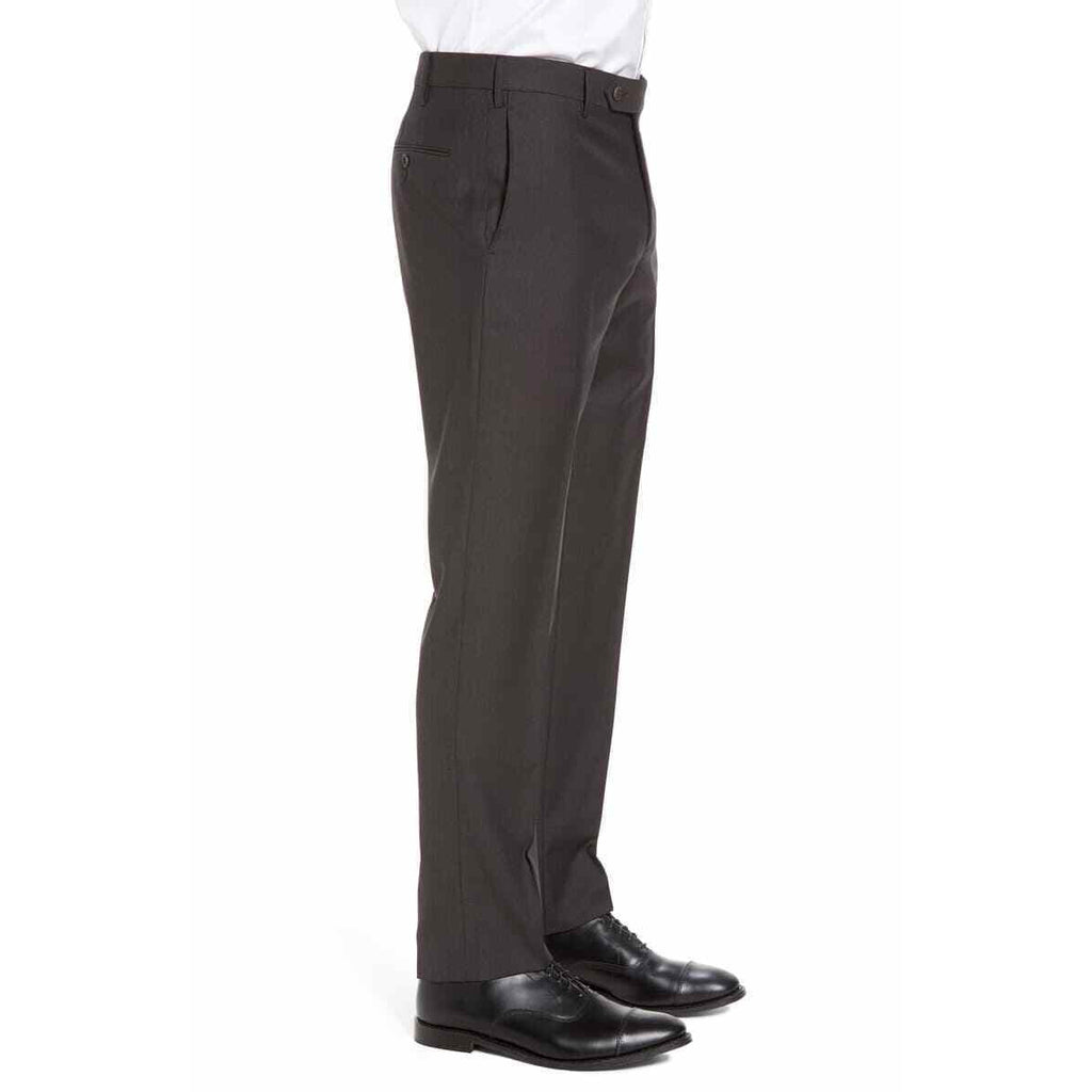 ZANELLA 32 Dk Brown wool dress pants trousers Italy $375 David slacks men's-Clothing, Shoes & Accessories:Men:Men's Clothing:Pants-Zanella-32-Brown-Jenifers Designer Closet