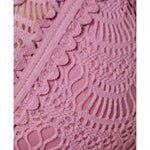BECCA by Rebecca Virtue Plus Size crochet One-Piece Swimsuit mauve-Clothing, Shoes & Accessories:Women's Clothing:Swimwear-BECCA-Jenifers Designer Closet