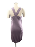 POLECI L designer dress purple summer pullover sundress stretch modal violet