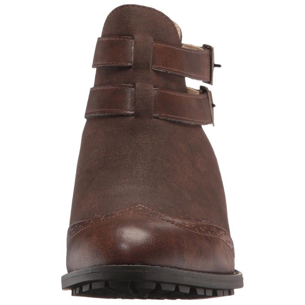 JAMBU JBU boots booties 7 37 ankle brown vegan suede & leather memory foam-Clothing, Shoes & Accessories:Women's Shoes:Boots-Jambu JBU-37/7-Brown-Jenifers Designer Closet
