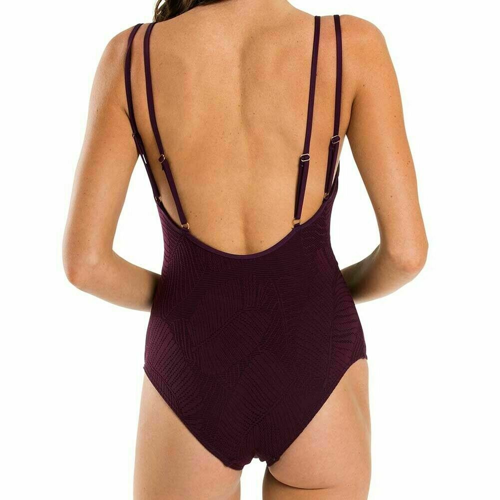 JETS by Jessika Allen Australia 10 one-piece swimsuit plum