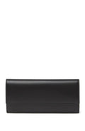 TUMI long wallet smooth leather slim black envelope designer $475